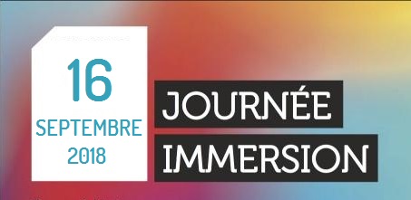 Programme de la journée d’immersion du Dimanche 16/09/2018 à l’attention des nouveaux élèves